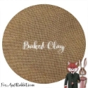 Fox & Rabbit hand-dyed linen - 32 count, Baked Clay 