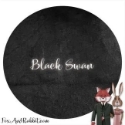Fox & Rabbit hand-dyed linen - 36 count, Black Swan 