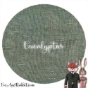 Fox & Rabbit hand-dyed linen - 36 count, Eucalyptus 