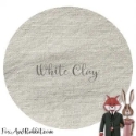Fox & Rabbit hand-dyed linen - 36 count, White Clay 