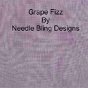 Needle Bling hand-dyed linen - 32 count, Grape Fizz 