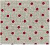 Belfast Linen 32 count, Dots - Natural/Red 